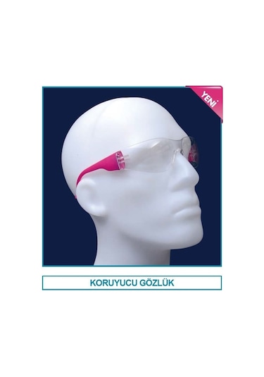 İSOLAB 080.40.002B koruyucu gözlük - mavi (1 adet)