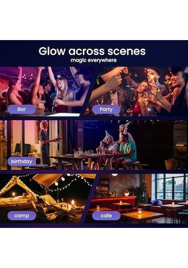 Geeksen 2 Adet Şarjlı Titreşim Sensörlü Led Araba Fincan Tutucu Lambası - 7 Renkli Degrade Araç İçi Dekorasyon Aydınlatma