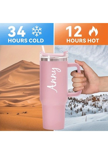 Brightnova Black- Dz0004 Kişiselleştirilebilir 40oz Paslanmaz Çelik Termos Matara Kapaklı Ve Pipetli Hediye 07 Beyaz