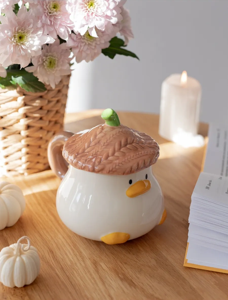 Perex Kapaklı Kupa, Büyük Kupa, 400 Ml 294696834 Beyaz