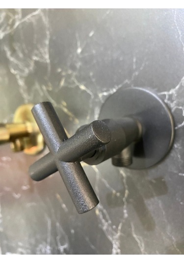 İsaoğlu Yapı Siyah Taharat Musluğu Mat Siyah Taharet Musluk Siyah Ara Musluk Siyah