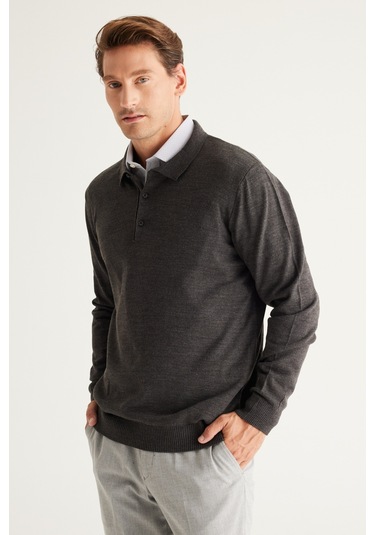 Altinyildiz Classics Erkek Antrasit-Melanj Standart Fit Normal Kesim Polo Yaka Triko 4A4923100003ANMXXL Antrasit Melanj Altinyildiz Classics Erkek Antrasit-Melanj Standart Fit Normal Kesim Polo Yaka Triko 4A4923100003ANMXXL Antrasit Melanj