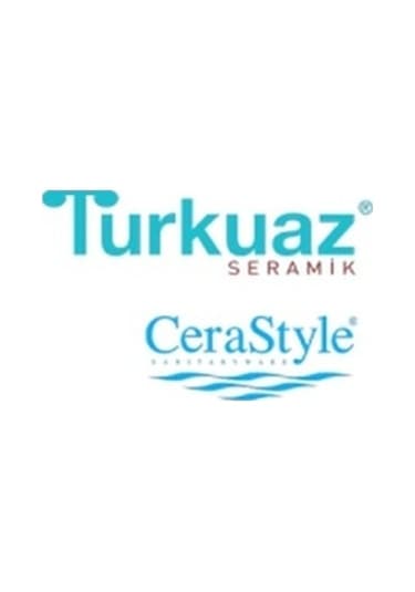 Turkuaz Seramik Cerastyle Arya Mobilya Uyumlu Etajerli Lavabo 60 x 45