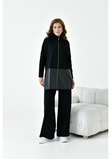 Ftz Kadın Deri İki İp Takım Siyah 30949-siyah Siyah