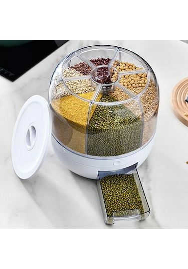 Gıda Organizeri 6 Bölmeli Mutfak Düzenleyicisi