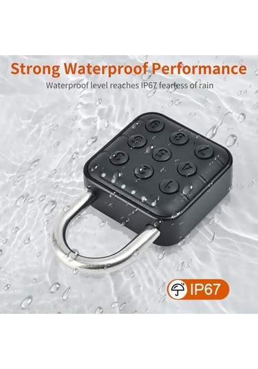 Mufunye Dolap İçin Kombinasyon Kilidi 6 Haneli Su Geçirmez Akıllı Kodlu Asma Kilit Dış Mekan Kullanımı İçin Kombinasyon Asma Kilit