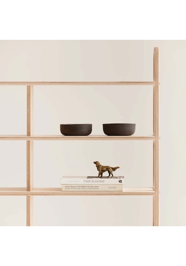 Woodesk Violet, Ahşap Kitaplık Ve Raf Ünitesi, Natural Renk