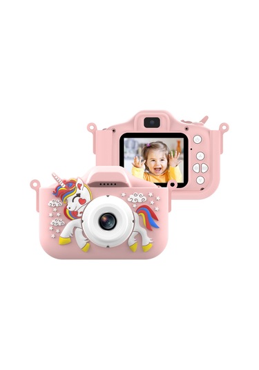 1080p Sevimli Dijital Kamera Çocuk Kamerası 48mp Hd Çocuk Kamerası Çocuk Selfie Kamerası Erkek Ve Kızlar İçin 2.0 İnç Ip