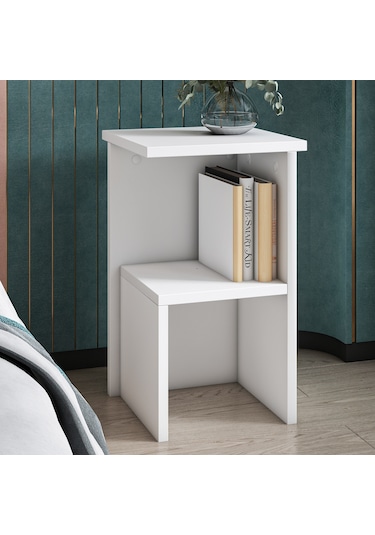 Roisin Modern Çok Amaçlı Komodin & Yan Sehpa Beyaz