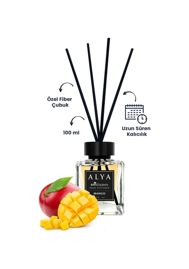 Alya Nature's Scents Cherry Blossom + Mango + Sandalwood Bambu Çubuklu Oda Kokusu 3 x 100 ML