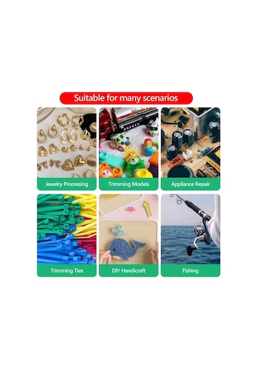 8 Stil Takı Pense Araçları Ve Ekipman Seti Uzun İğne Yuvarlak Burun Kesme Tel Round-nosed Pliers