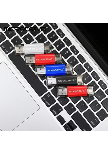 Novahub Usb Tipi C Flash Sürücü 2 İn 1 Otg Mikro Usb Kalem Sürücü 128/64 Gb Siyah