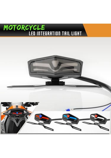 Xindoker Motosiklet Led Arka Feneri: Tümleşik Sinyal Ve Plaka Işığı, Dinamik Solunum Geçiş Işığı İle Evrensel Katlanabilir Plaka Tutucu - Mavi Xindoker Motosiklet Led Arka Feneri: Tümleşik Sinyal Ve Plaka Işığı, Dinamik Solunum Geçiş Işığı İle Evrensel Katlanabilir Plaka Tutucu - Mavi