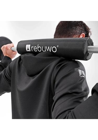 Rebuwo Ağırlık Barı Koruma Pedi Barbell Pad Halter Boyun Koruyucu Siyah