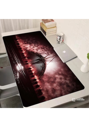Laumango Titan Oyun Mouse Pad Xxl - Kaymaz Kauçuk Bilgisayar Halı, Klavye Destekli Gamer Aksesuar Xs Mavi Mavi