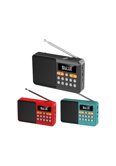 Apricot Ap-r2 Kırmızı/gri/yeşil/mavi Renkli 3 Watt Usb/tf/aux/bt Bluetooth Radyo