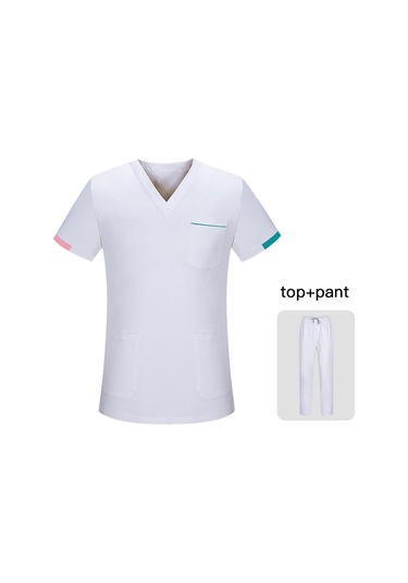 Suntek Magideal Kadın Erkek Scrubs Set Modern Dayanıklı Xxl-beyaz