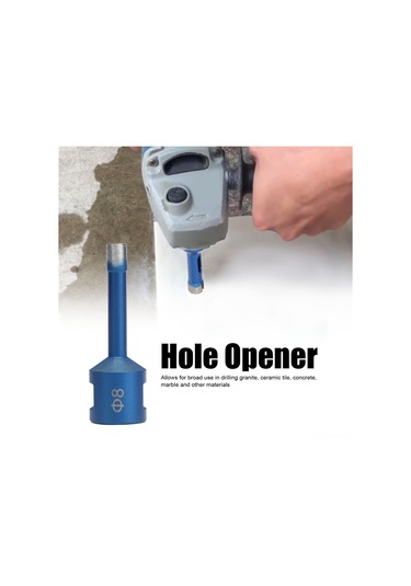 Geeksen M14 İç Vida Elmas Delici, Mermer Granit Taş Malzeme İçin 8mm, Yüksek Verimli Az Direncli Delme Aleti