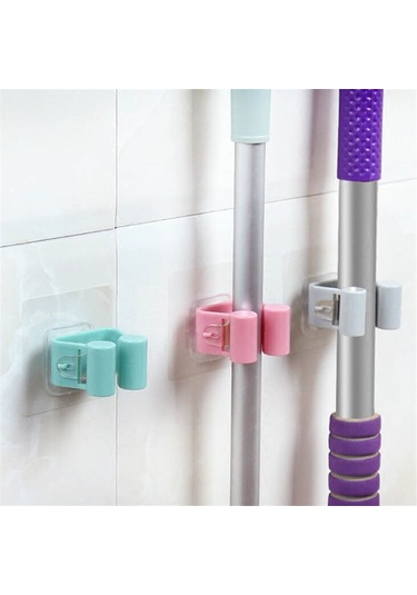 1 Adet Vakumlu Paspas Tutucu Duvara Monte Vantuz Bez/süpürge/şemsiye Diğer