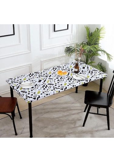 Suntek Dikdörtgen Polyester Masa Örtüsü Düğün Ev 122x61cm-stil-a
