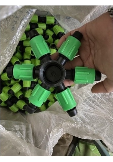 Trendooze 6 Yollu Dişli Damlama Hortumu Konektörü 7127 - Unik Dişli Bağlantı Seti Diğer