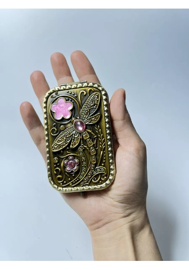 Mama Karma Cep Aynası Katlanabilir Hediye 226721606 Altın Rengi