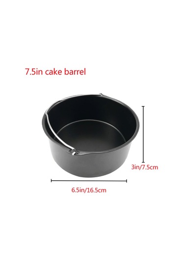 Qingmipy Hava Fritözü Aksesuar Seti - 7 İnç Fritöz Sepeti Ve Pizza Taşı, Çeşitli Yemekler İçin Dayanıklı, Anti Yapışkan Malzeme