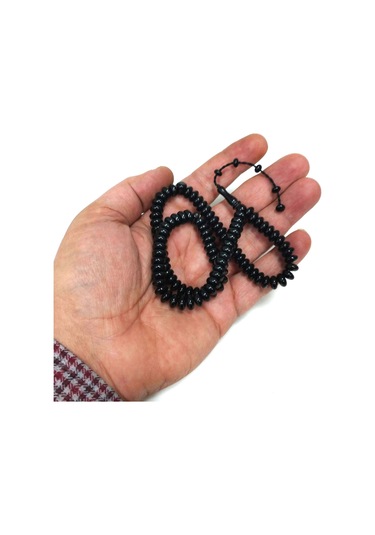 Namaz Dua Zikir İçin Oltu Tesbih 99luk 8 X 4 Mm