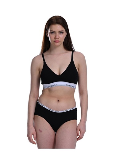 Likralı 6'lı Kutu Premium Günlük Kullanıma Uygun Bato Külot Amelıa G-008 E Siyah