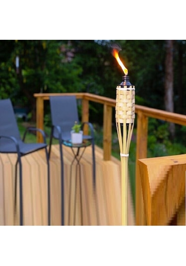 Vıp Qualıty 50pcs 90 Cm Bamboo Torch 50 Adet 90 Cm Bambu Meşale Bahçe Aydınlatma Toptan Bambu Meşale