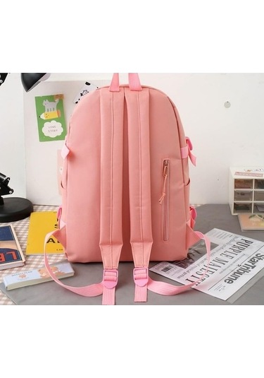 Yucama Yucama Okul Çantası 5 Adet Ortaokul Lise Öğrencisi Sırt Çantası Set Estetik Okul Çantaları Rozet Ve Kolye Ile Sevimli Kitap Çantası, Omuz Çantası, Kalem Kutusu, Bez Çanta - Pink Kırmızı - Gri Yucama Yucama Okul Çantası 5 Adet Ortaokul Lise Öğrencisi Sırt Çantası Set Estetik Okul Çantaları Rozet Ve Kolye Ile Sevimli Kitap Çantası, Omuz Çantası, Kalem Kutusu, Bez Çanta - Pink Kırmızı - Gri