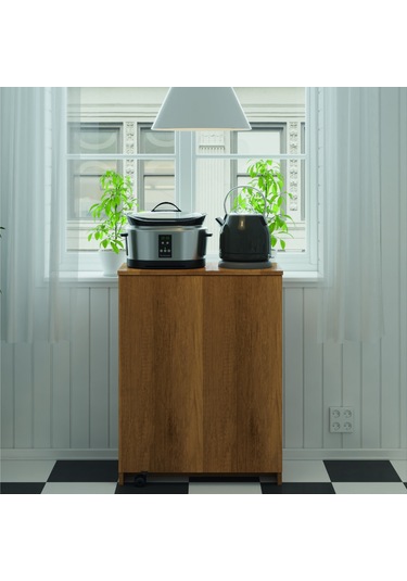 Asra Trend Mutfak Fonksiyonel Kiler Dolabı Katlanır Masa Petra