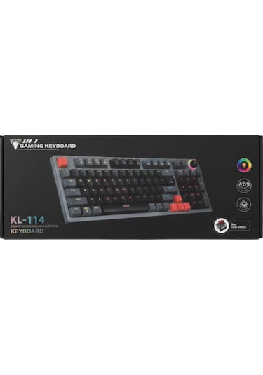 Jedel Kl-114 Mekanik Gaming Klavye - Blue Switch, Rgb Aydınlatmalı, Volume Kontrol
