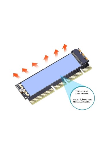 M2 Nvme Ssd To Pcı-e X16 M Key Express Kart Adaptör Çevirici