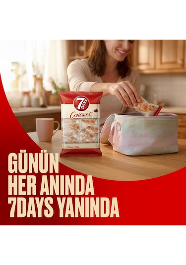 7Days Kakao Kremalı Kruvasan 8'li Paket x 6 adet