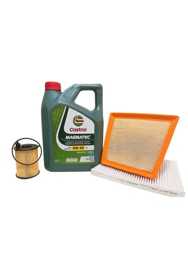 Ford Fiesta 1.6 Euro 5 Bakım Seti Balata Sprey li Castrol 4Lt Hava Yağ Fil. Polen 4Lü Set