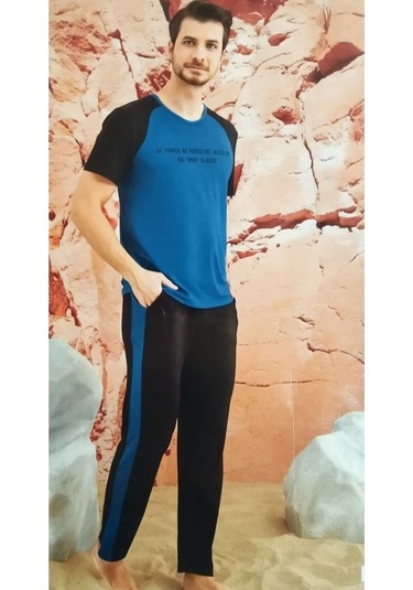 Arcan | Erkek Kısa Kol Pijama Takımı %100 Pamuk (532089898)