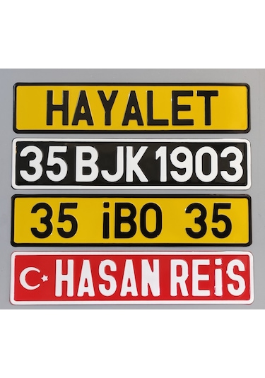 Dekor Plaka,Sari Plaka,Isimli Plaka,Plakalik,Isme Özel Plakalik 135612902