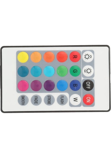 Springsun 5v Usb Rgb Led Işık Şeridi Kontrolcü, 24 Tuşlu Infrared Kumanda, Parlaklık Ayarlaması Ve Dinamik Efektler, 0.5m Kablolu, 150mah Batarya Diğer