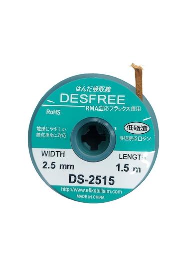 Desfree Ds-2515 Lehim Çekme Teli 2.5 Mm 1.5m