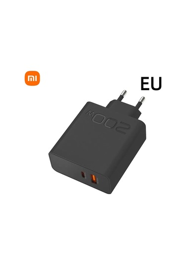 Mıjıa Xiaomi 200w Gan Ultra Hızlı Şarj Cihazı Usb Pd 2-in-1 Tip C İphone Uyumlu Huawei Samsung Şarj Aleti Abdistribütör Garantili