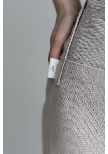 Leohome Belden Geçmeli Cepli Garson Önlüğü 423508299 Bej