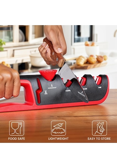 Maoyaya 6 Ayarlanabilir Açı, Mutfak Bıçağı Bileyici, Pratik Mutfak Bıçakları Ve