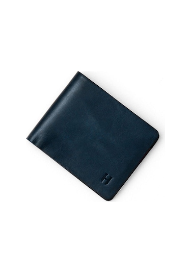 Eldridge Erkek Lacivert Plus Color Deri İnce Tasarım Çok Bölmeli Rfid Korumalı Cüzdan Lacivert