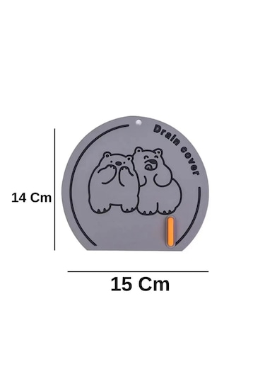 Banyo Ve Mutfak Lavabo Koku Önleyici Gider Koruyucu Silikon Mavi