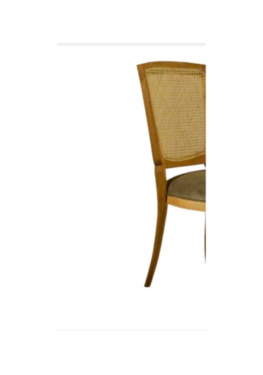 Bengimobilya Sandalye Zus012 Hasır Sırt Model Kayın Ayak Avangart Baby Face Ye