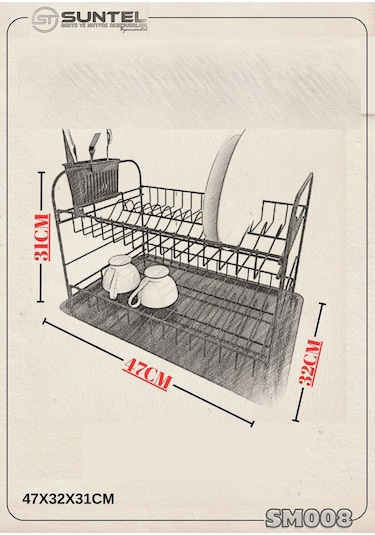 Suntel Suntel Katlanabilir İki Katlı Tabaklık Diğer
