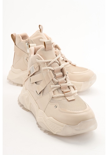 Luvishoes Clara Bej Rose Kadın Spor Bot Bej - Pembe