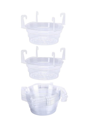 15 Adet Askılı Bitki Su Tutucu-8 İnç Şeffaf Plastik Bitki