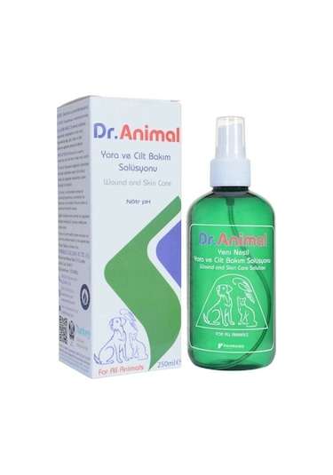 Dr. Animal Kediler için Pati Deri - Göz ve Kulak Temizleme Sıvısı 250 ML